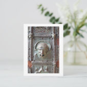 門のドアから離れのガルゴイルのパネル， 1 ポストカード (スタンド正面)