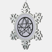 門の合図 スノーフレークピューターオーナメント (右)