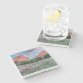 門の岩の庭の神々の石コースター ストーンコースター (横)