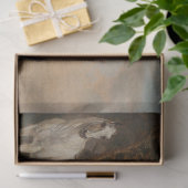 門の近くの牧草地に二頭の馬(パウルスポッター) 薄葉紙 (ギフト)