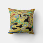 門を守る鳥と竜 クッション (正面)