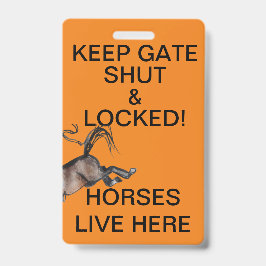 門を閉じておけ！ バッジ