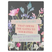 門を開けるハートフローラ園 クリップボード (裏面)