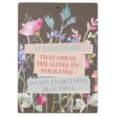 門を開けるハートフローラ園 クリップボード (裏面)