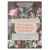 門を開けるハートフローラ園 クリップボード (正面)