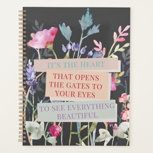 門を開けるハートフローラ園 プランナー手帳 (正面)