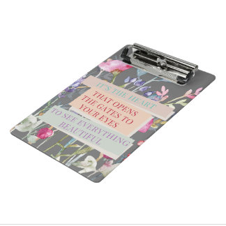 門を開けるハートフローラ園 ミニクリップボード