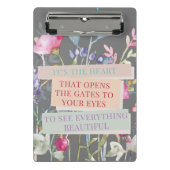 門を開けるハートフローラ園 ミニクリップボード (正面)