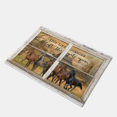 門を開け離れた人のように暮らす ドアマット (アングル)