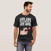 門を開け離れて生きる Tシャツ (正面フル)