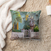 門付きヤシ素朴の木 | メキシコセラミックセラ クッション (ブランケット)