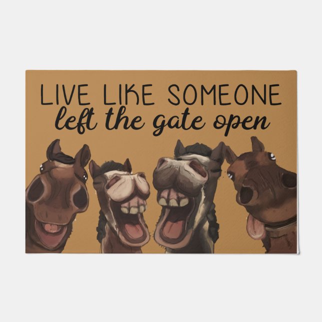 門前払離れいのように暮らす ドアマット (正面)