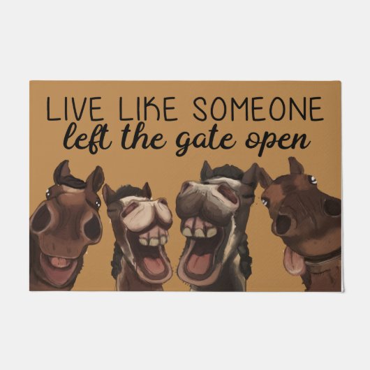 門前払離れいのように暮らす ドアマット (正面)