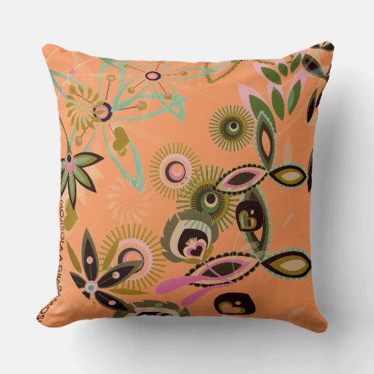 門司GBADAMOSIポリエステル装飾用クッション16" x 16" クッション (正面)