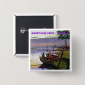 門司OKUBULEの芸術作品2011年 缶バッジ (正面&裏面)