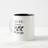 門戸を開けた離れ農場のような生活をする ツートーンマグカップ (正面左)