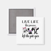 門戸を開けた離れ農場のような生活をする マグネット (正面/裏面)