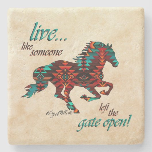 門戸を開け離れた石のコースターのように暮らす ストーンコースター (正面)