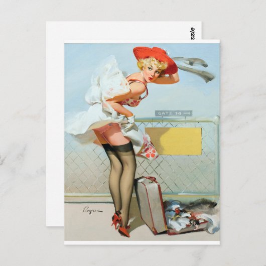 門番で ポストカード (正面/裏面)