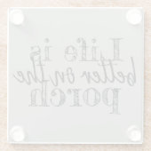 門番は命が惜しい | ガラスコースター (裏面)