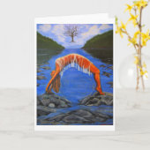 門 カード (黄色い花)