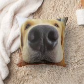 閉おもしろいじ犬の写真枕 クッション (ブランケット)
