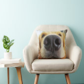 閉おもしろいじ犬の写真枕 クッション (椅子)