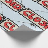 閉じたサインの折り返し紙 ラッピングペーパー