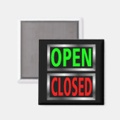 閉じたシンボルや象徴ベクトルクリップアートを開く マグネット (正面/裏面)