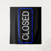 閉じたネオン標識 タペストリー (正面)