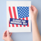 閉じたメモリアルデー チラシ (手)