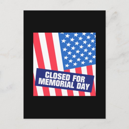 閉じたメモリアルデー ポストカード (正面)
