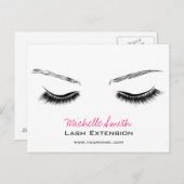 閉じた目の長い点滅の延長 ポストカード (正面/裏面)