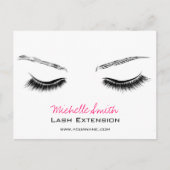 閉じた目の長い点滅の延長 ポストカード (正面)