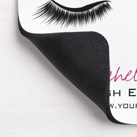 閉じた目の長い点滅の延長 マウスパッド (コーナー)