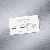 閉じた目の長い点滅の延長 マグネット名刺 (インサイチュ)