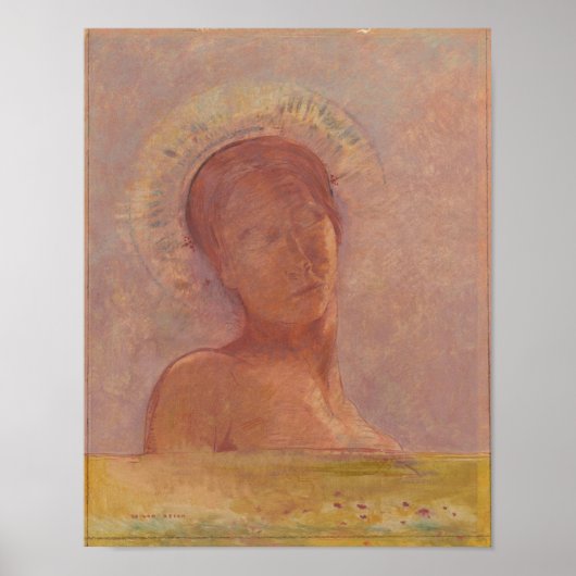 閉じた目（レドン1899） ポスター (正面)