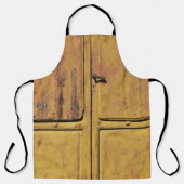 閉じた茶色の木製キャビネット エプロン (正面)