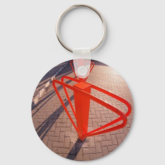 閉じた通りの駐輪場 キーホルダー (正面)