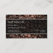 閉じるコーヒー豆の写真 – 名刺 (裏面)