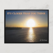 閉じる太陽はがき – FLat地球ミーム ポストカード (正面)