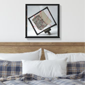 閉じ込められたアーティストの本写真キャンバス キャンバスプリント (インサイチュ (寝室))