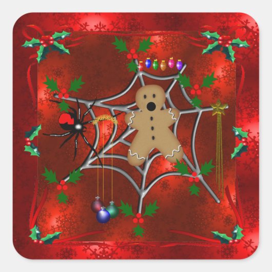 閉じ込められたジンジャーブレッド スクエアシール (正面)
