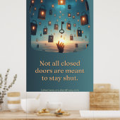 閉じ込められたドアでいっぱいの空 ポスター (キッチン)