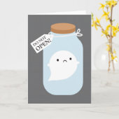 閉じ込められた小幽霊 カード (黄色い花)