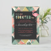 閉じ込められた | フラミンゴをテーマにしたバチェロレッテ 招待状 (スタンド正面)