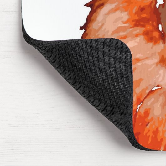 閉じ込めるライオンのアートワーク マウスパッド (コーナー)