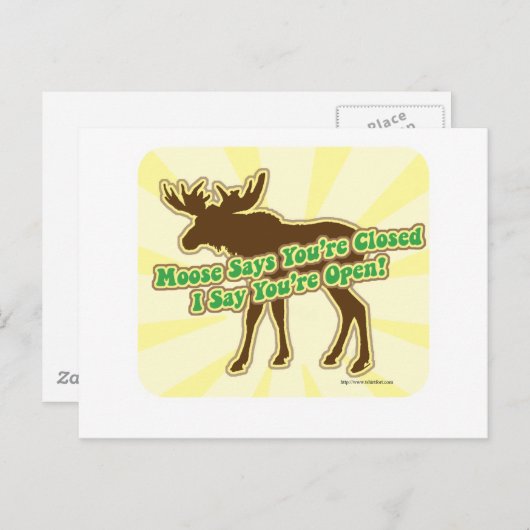 閉まってるってムース! ポストカード (正面/裏面)