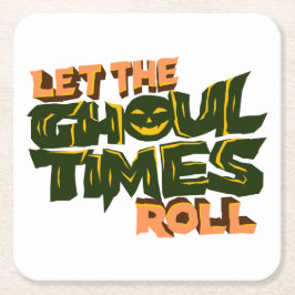 閉会期を過転がごす スクエアペーパーコースター