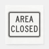 閉域標識警告の制限区域 スタンダードランチョンナプキン (正面)